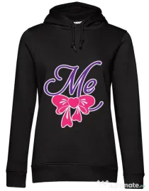 Hoodie dama cu gluga Me Negru