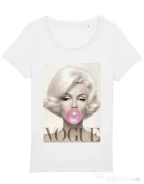 Tricou STANLEY STELLA dama Bubblegum Alb