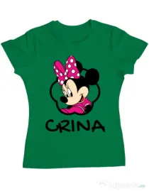 Tricou ADLER dama Mouse daughter Verde mediu