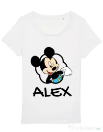 Tricou STANLEY STELLA dama Mouse son Alb