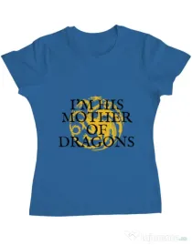 Tricou ADLER dama His mother of dragons Albastru azuriu