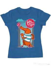 Tricou ADLER dama Haters gonna hate Albastru azuriu