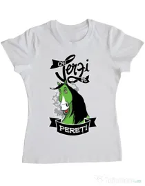Tricou ADLER dama Cai verzi Alb