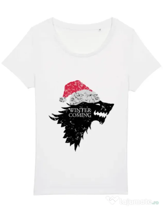 Tricou STANLEY STELLA dama Christmas is coming Alb