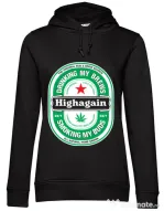 Hoodie dama cu gluga Highagain Negru