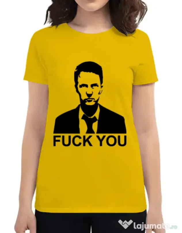 Tricou ADLER dama Jack FY Galben