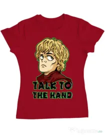 Tricou ADLER dama Talk to the hand Rosu