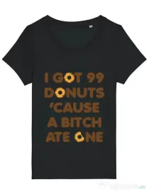 Tricou STANLEY STELLA dama 99 Donuts Negru
