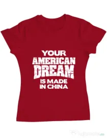 Tricou ADLER dama American dream Rosu