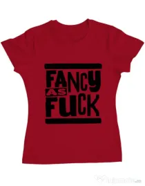 Tricou ADLER dama Fancy as fuck Rosu