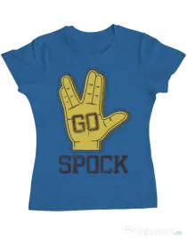Tricou ADLER dama Go spock Albastru azuriu