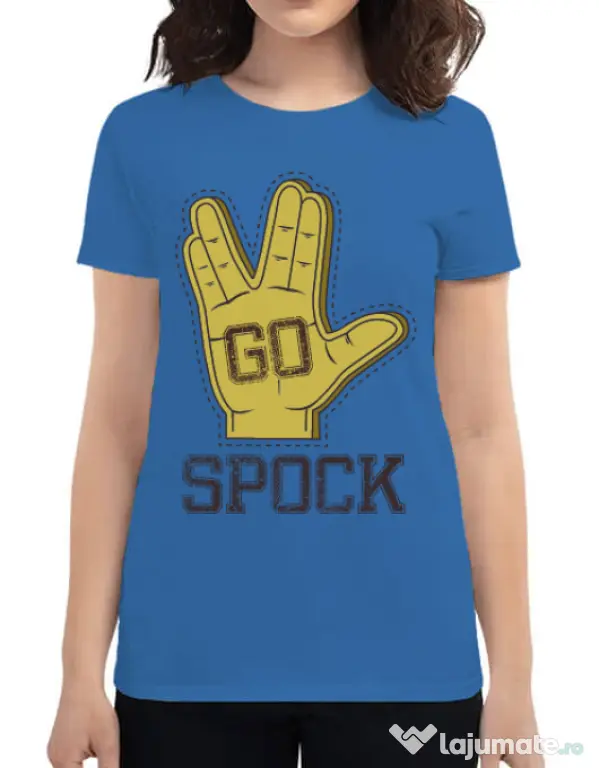 Tricou ADLER dama Go spock Albastru azuriu