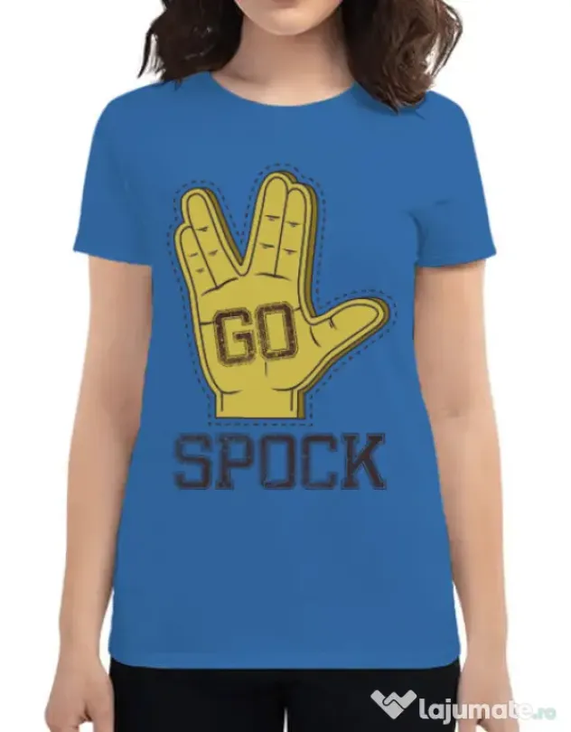 Tricou ADLER dama Go spock Albastru azuriu