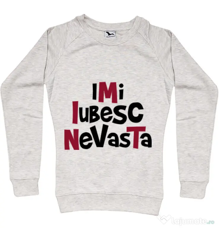 Bluza ADLER dama Imi iubesc nevasta Migdala melanj