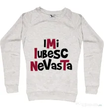 Bluza ADLER dama Imi iubesc nevasta Migdala melanj