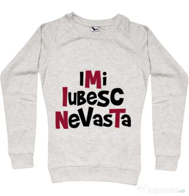 Bluza ADLER dama Imi iubesc nevasta Migdala melanj