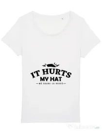 Tricou STANLEY STELLA dama It hurts my hat Alb