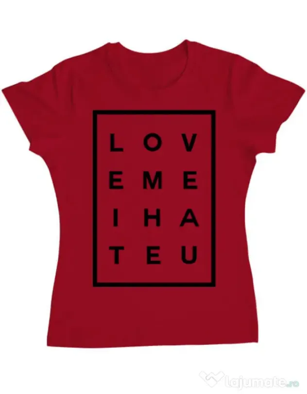 Tricou ADLER dama Hate u Rosu