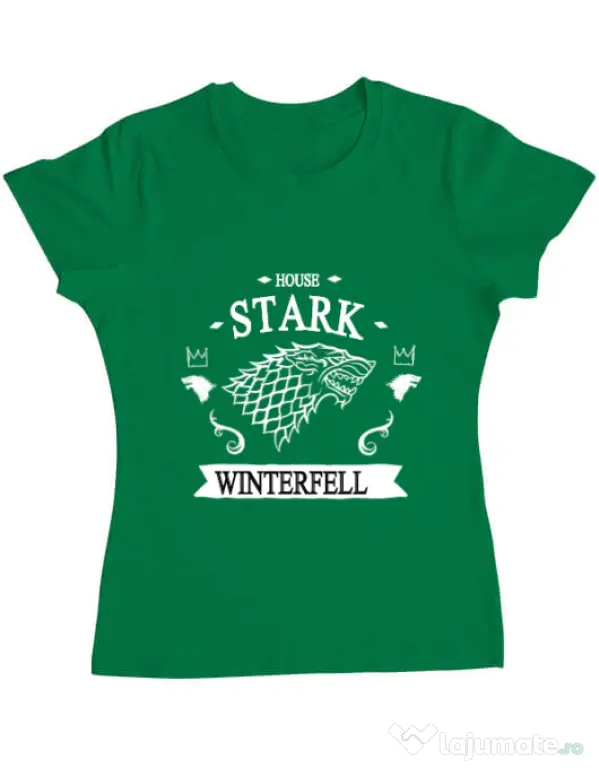 Tricou ADLER dama House Stark Verde mediu