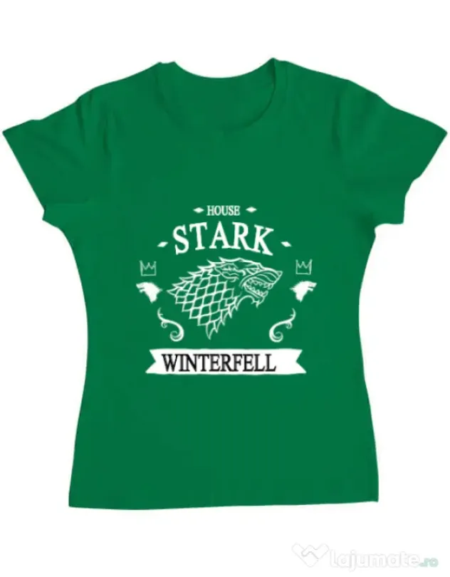 Tricou ADLER dama House Stark Verde mediu