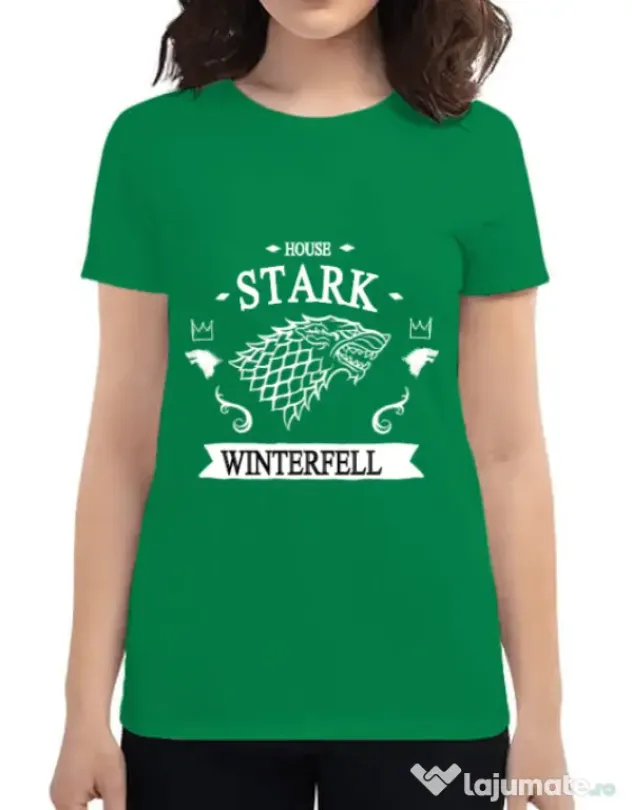 Tricou ADLER dama House Stark Verde mediu