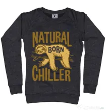 Bluza ADLER dama Natural born chiller Negru melanj