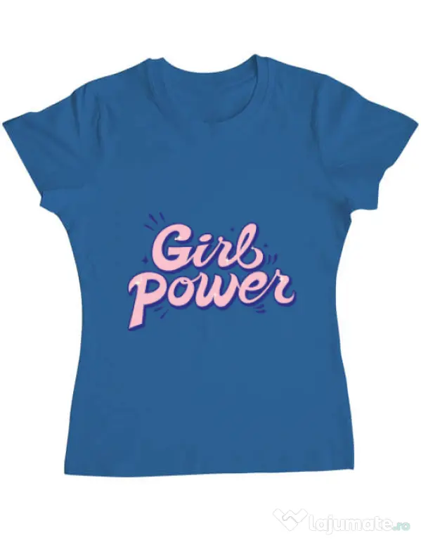 Tricou ADLER dama Girl power Albastru azuriu