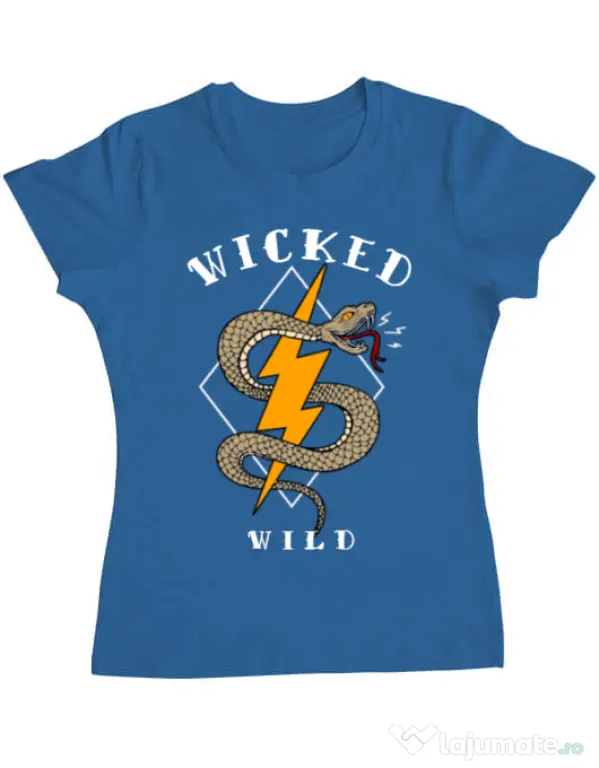 Tricou ADLER dama Wicked wild Albastru azuriu