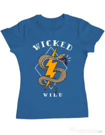 Tricou ADLER dama Wicked wild Albastru azuriu