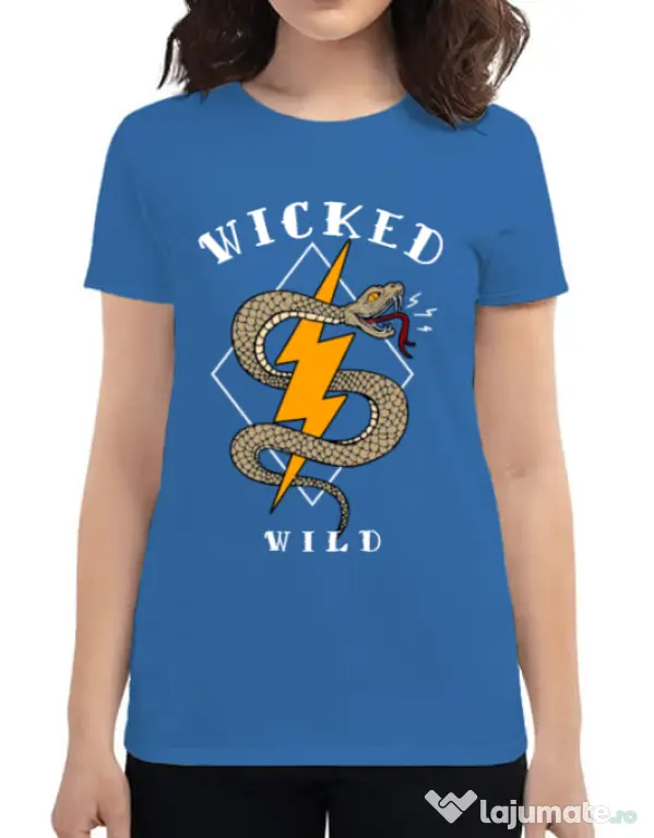 Tricou ADLER dama Wicked wild Albastru azuriu