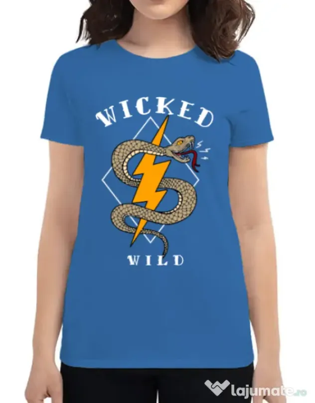 Tricou ADLER dama Wicked wild Albastru azuriu