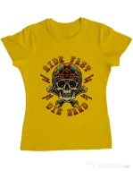 Tricou ADLER dama Bad rider Galben