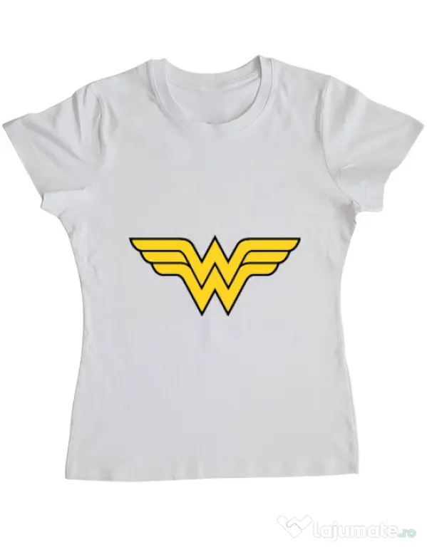 Tricou ADLER dama Wonder woman Alb