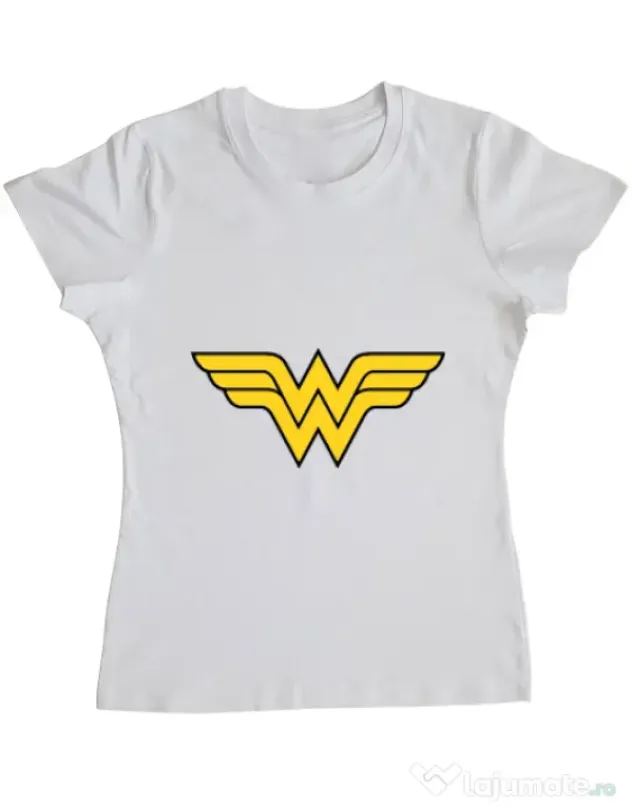 Tricou ADLER dama Wonder woman Alb