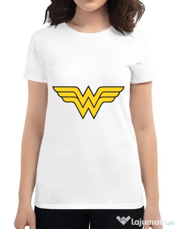 Tricou ADLER dama Wonder woman Alb