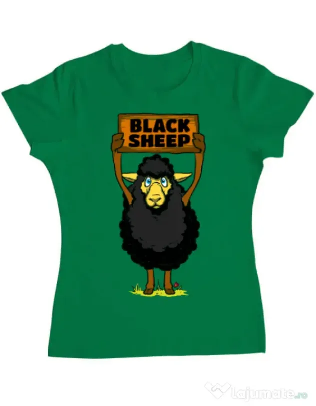 Tricou ADLER dama Black sheep Verde mediu