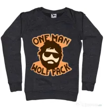 Bluza ADLER dama One man wolf pack Negru melanj