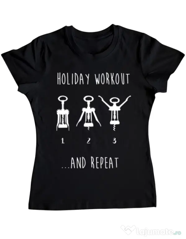 Tricou ADLER dama Holiday workout Negru