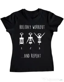 Tricou ADLER dama Holiday workout Negru
