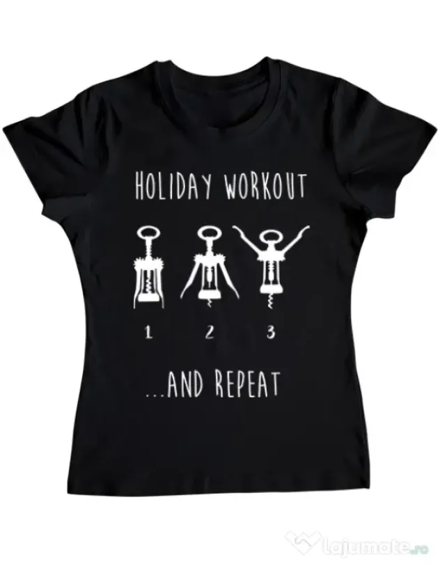 Tricou ADLER dama Holiday workout Negru