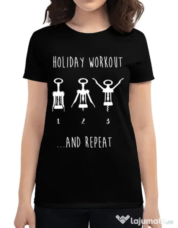 Tricou ADLER dama Holiday workout Negru