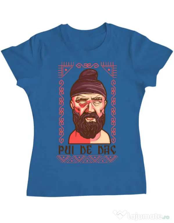 Tricou ADLER dama Pui de dac Albastru azuriu
