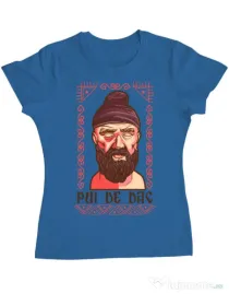 Tricou ADLER dama Pui de dac Albastru azuriu