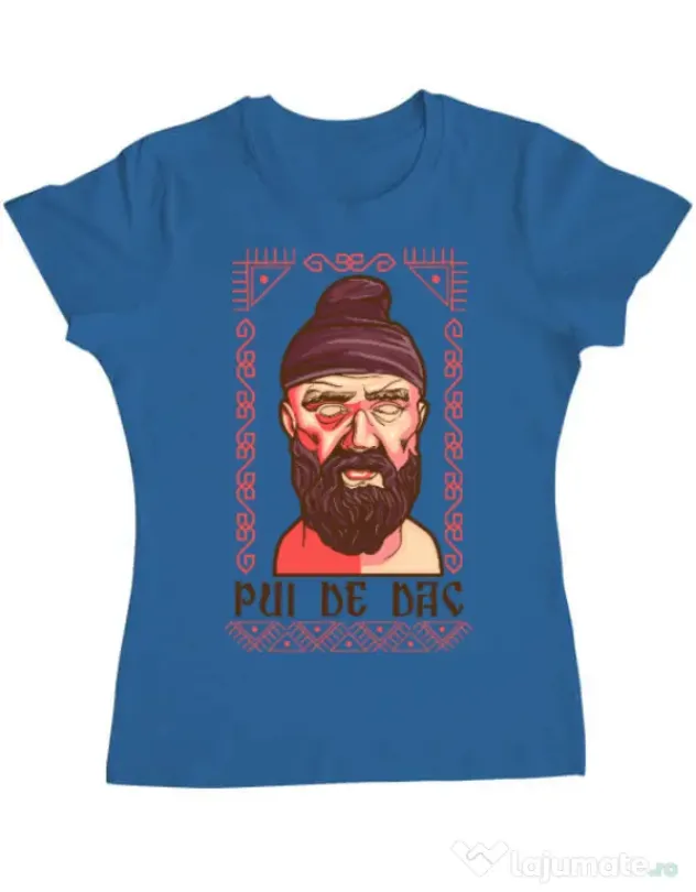 Tricou ADLER dama Pui de dac Albastru azuriu