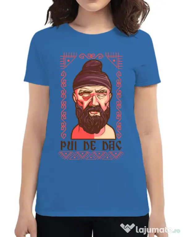 Tricou ADLER dama Pui de dac Albastru azuriu