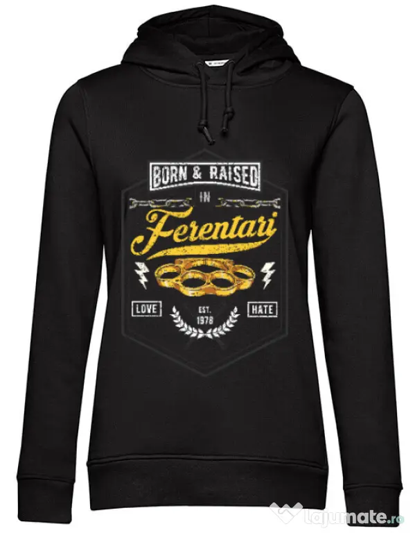 Hoodie dama cu gluga Ferentari Negru