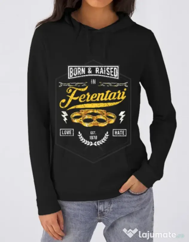 Hoodie dama cu gluga Ferentari Negru