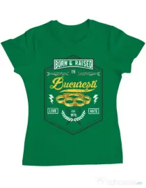 Tricou ADLER dama Bucuresti Verde mediu