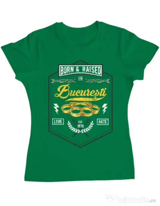Tricou ADLER dama Bucuresti Verde mediu