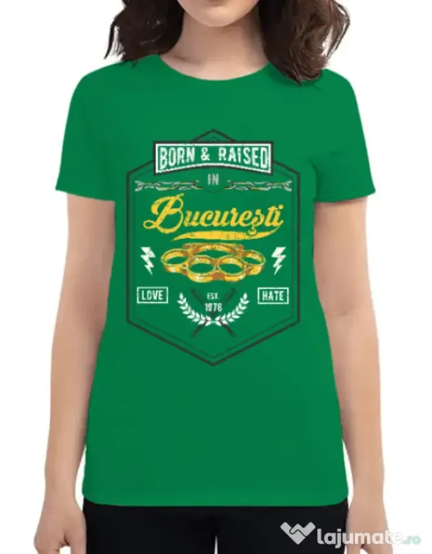 Tricou ADLER dama Bucuresti Verde mediu